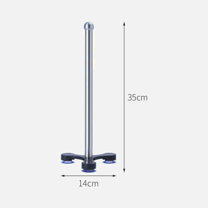 Lot De 2 Porte-rouleaux Sans Perçage Avec Ventouse - 29 Cm De Haut, Pour Essuie-tout Et Film Alimentaire